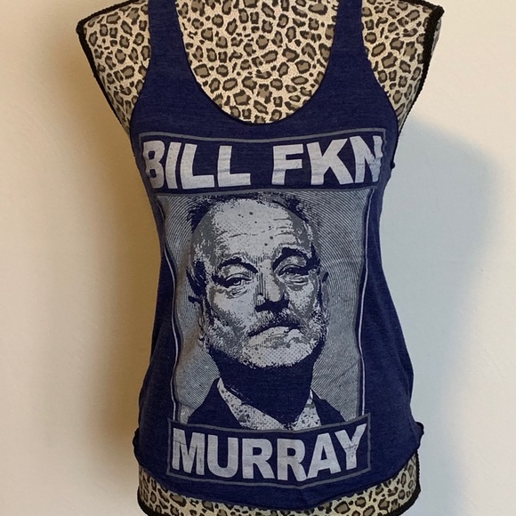 Mindzai Creative Tops - 💲🖤Bill FKN Murray Racerback Tank🖤💲